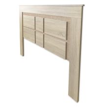 BricoExpo - Pack Cabecero de 160 x 120 cm + 2 Mesitas de Noche | Color Puccini y Textil (para Cama de 135-140 o 160)